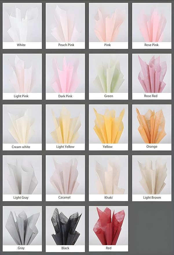 96 Sheets Tissue Flower Wrapping Paper Cotton Wrapping Flower Paper Withdrawable Lining Paper Non-woven Waterproof Floral Bouquet Wraps For Florist Packaging Arrangement (Khaki)