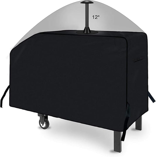 iCOVER 28 inch Griddle Cover for Blackstone, 600D Heavy Duty Waterproof Anti-UV Canvas Flat Top BBQ Covers for 28" Outdoor Cooking Gas Grill Griddles with One Side Shelf
