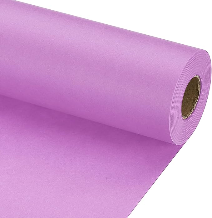 PATIKIL Wrapping Paper, 20" x 700"(59') 70 GSM Craft Paper Roll Kraft Packing Paper for Poster Bulletin Board, Gift Wrapping, Light Pink
