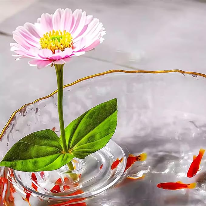 2025 Creative Floating Flower Arrangement Holder, Clear Acrylic Floral Bowl Stem Holder, DIY Floating Centerpiece Bouquet Holders, PVC Flower Float for Weddings, Parties & Fish Tanks (20, L)