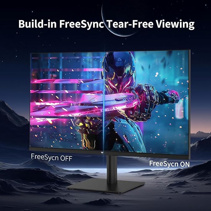 KTC 27 Inch QHD(2560 * 1440) 100Hz Computer Monitor - IPS Panel, Anti-Blue Light Screen, 100% High Color Gamut, 123% sRGB, Support FreeSync and GSync, PC Monitor for Casual Gaming and Working