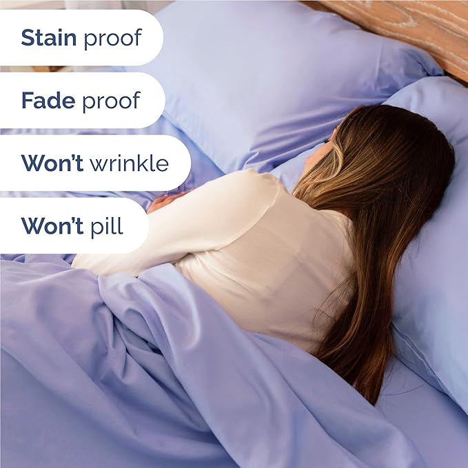 Twin XL Size 3 Piece Sheet Set - Comfy Breathable & Cooling Bed Sheets Set - Hotel Luxury Bedding for Women, Men, Kids, Teens, Boys & Girls - Deep Pockets, Soft and Wrinkle Free - Oeko-Tex - Lavender