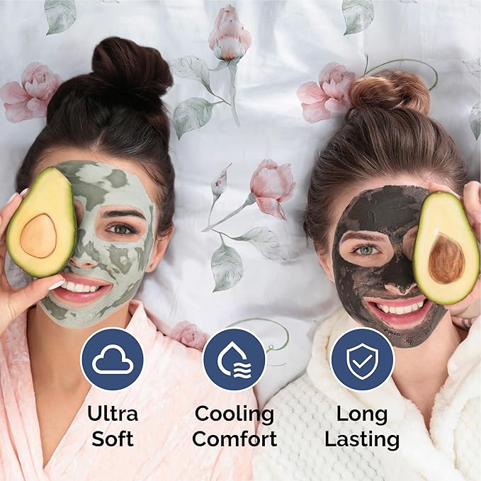 Floral Sheets - Floral Rose Bed Sheet Set - 1 Flat, 1 Fitted & 2 Pillowcases w/ Deep Pockets -Comfy, Wrinkle & Fade Free - Boho Botanical Bedding - Soft, Breathable and Cooling - Cal King Size Set