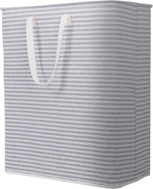 Lifewit Laundry Hamper Large Collapsible Laundry Basket, Freestanding Waterproof Clothes Hamper Storage with Easy Carry Handles for Clothes in Bedroom Bathroom College Dorm for Adults, Grey, 125L