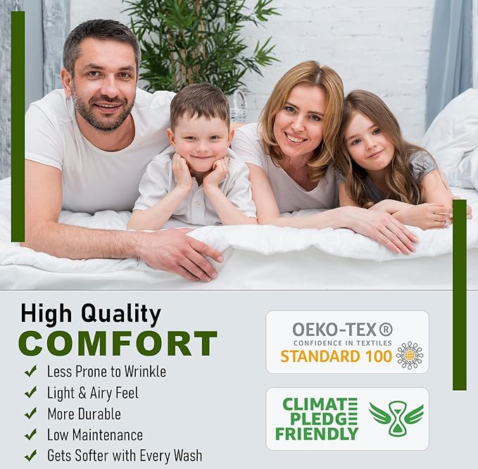 RUVANTI 100% Cotton California King Sheet Sets, 4 Pieces, Soft & Breathable Percale Weave Bedding, Deep Pocket 14", Hotel Standard, Crisp Cool Feel & Durable, Perfect Floral Sheets, Phulkari