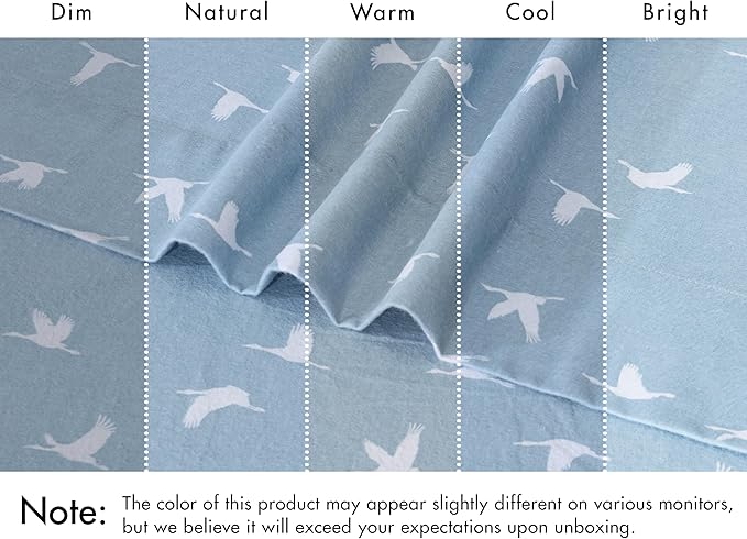RUVANTI Flannel Sheets Twin XL Size - 100% Cotton Double Brushed Twin XL Sheet Sets, Deep Pockets 16 Inches, All Seasons Breathable & Extra Soft Bed Sheets, Warm & Cozy, 3 Piece, We Fly
