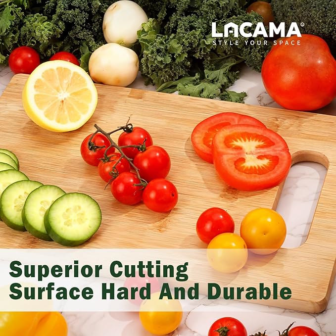 Lacama Dad Gifts for Dad Birthday Gift for Dads Christmas Gifts from Daughter Son Bamboo Cutting Board