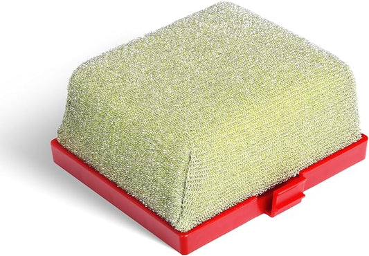 GASPRO Replaceable Cleaning Head for Steam Grill Brush, Bristle Free BBQ Grill Cleaning Pads with Heat-Activated Sponge, Safe for Most Grates, Replace & Reuse, Red
