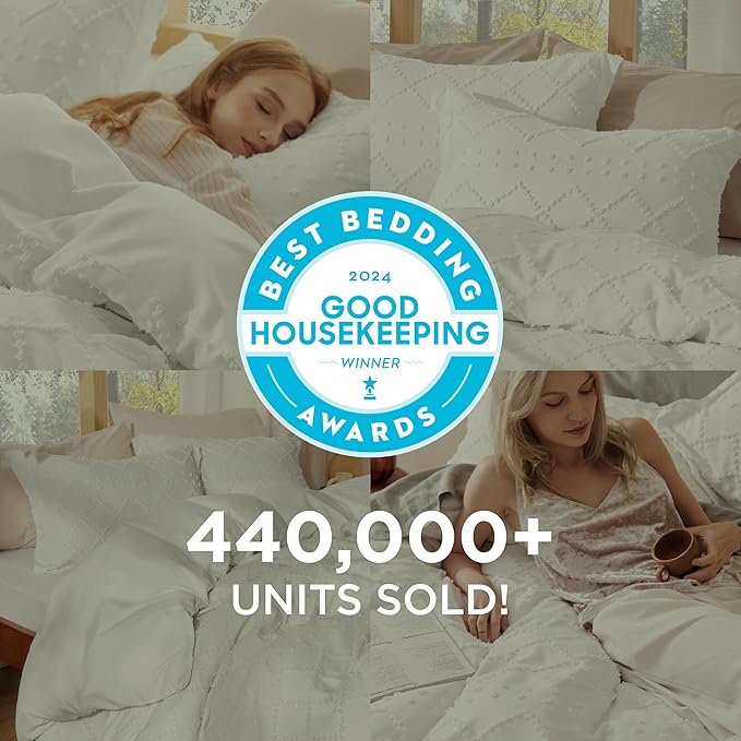 Bedsure Boho Twin Duvet Cover Size - Terracotta Breathable & Soft Boho Bedding, Machine Washable Comforter Cover for All Seasons, Includes 1 Duvet Cover 68"x90" with 1 Pillow Sham & Zipper Closure