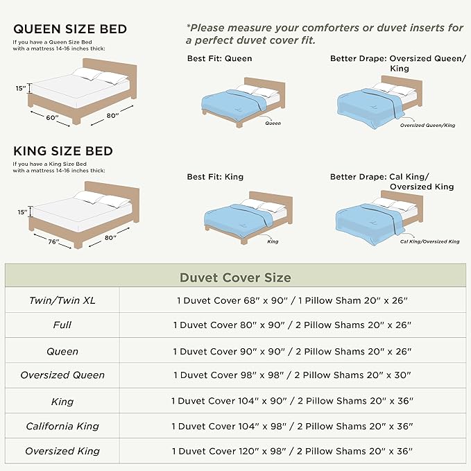 Bedsure Duvet Cover Queen Size - Soft Double Brushed Bedding Set for Kids & Adults, Zipper Closure, 3 Pieces, Includes 1 Duvet Cover (90"x90") & 2 Pillow Shams, NO Comforter, Brown