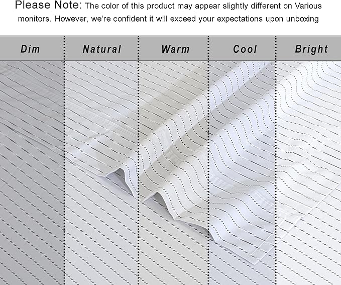RUVANTI 100% Organic Cotton Sheets King Size, Percale Weave, GOTS Certified, 4-Piece Set, Deep Pocket 15", Crisp & Breathable, Soft Durable Bedding, Sábanas Algodón Orgánico – Construction Line