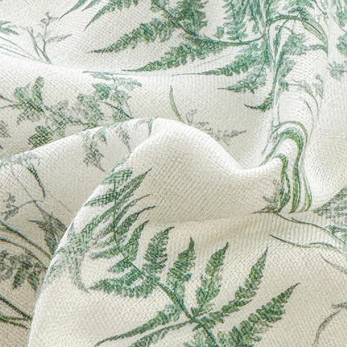 LifeTB Muslin Duvet Cover Full Size 100% Cotton Botanical Floral Comforter Cover Ultra Soft Cottagecore Bedding Set Lightweight Linen Feel Textured Breathable Gauze Duvet Cover with 2 Pillowcases