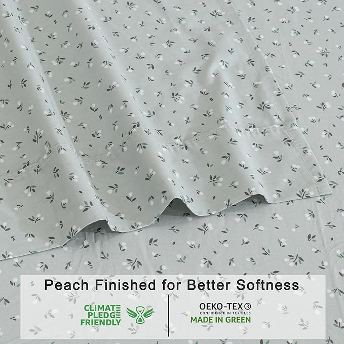 RUVANTI 100% Organic Cotton Sheets Full Size, Percale Weave, GOTS Certified, 4-Piece Set, Deep Pocket 15", Crisp & Breathable, Soft Durable Bedding, Sábanas Algodón Orgánico – Bud Club