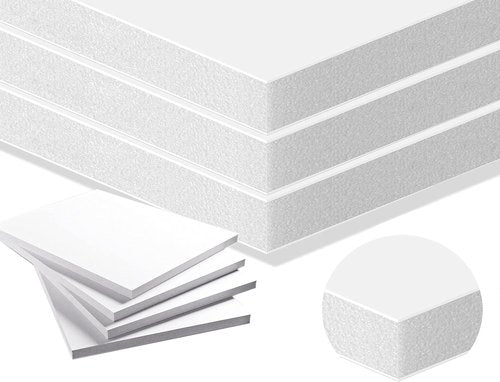 Foam Board | 24x48 Inch | 250 Pack | 3/8 Inch Thick Rigid Foam Core Sheets - Acid Free White Foamboard