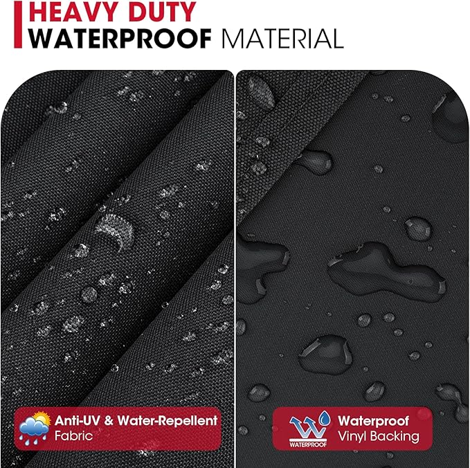 Unicook 53 Inch Grill Cover for Weber Spirit II 300 and Spirit 300 Series, Heavy Duty Waterproof Outdoor BBQ Cover, Fade Resistant Weatherproof Gas Grill Protector, Compared to Weber 7139