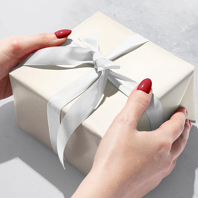 Jillson Roberts Bulk Gift Wrap, Everyday Gift Wrapping Supplies, Pearl Matte Metallic, 1/4 Ream 208 feet x 24 inches