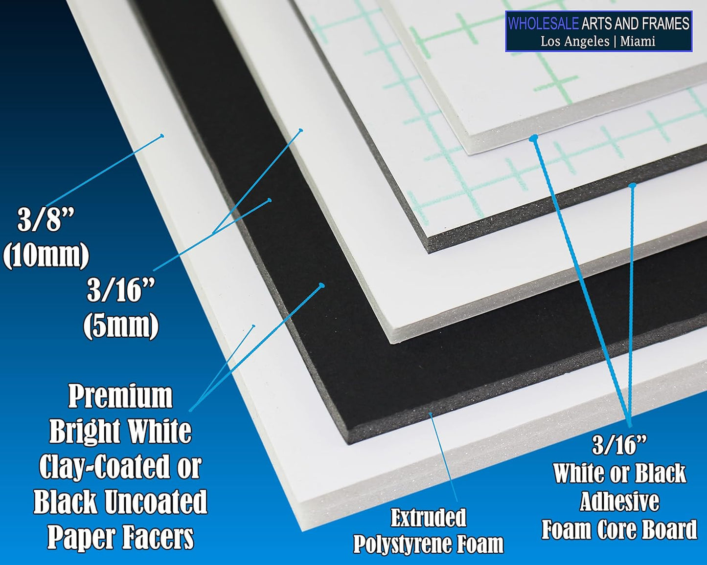 Skiennix Self-Adhesive Foam Board - 11x17 Black Mounting Board, Acid-Free, 3/16" Thick | 100 Pack