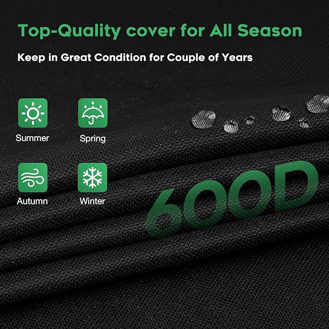 EZ-DONGTENG Grill Cover fit for Weber Slate 28" Rust-Resistant Griddle, Heavy-Duty 600D Waterproof Cover for 3401060 Weber Slate 28 inch Flat Top Griddle Grill Cover