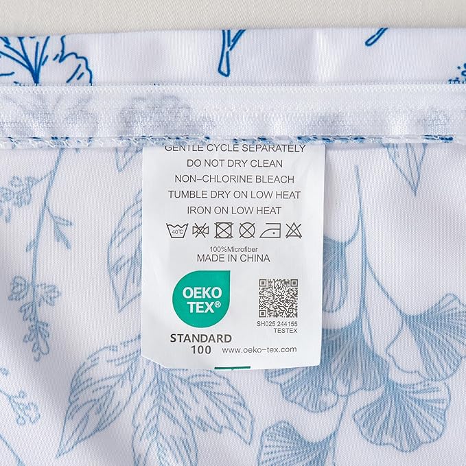 Nayoroom Blue Floral Duvet Cover King Size Cottagecore Botanical Flower Spring Comforter Cover 3 Pcs Soft Breathable Microfiber Pastoral Aesthetic Bedding Set Gift for Women