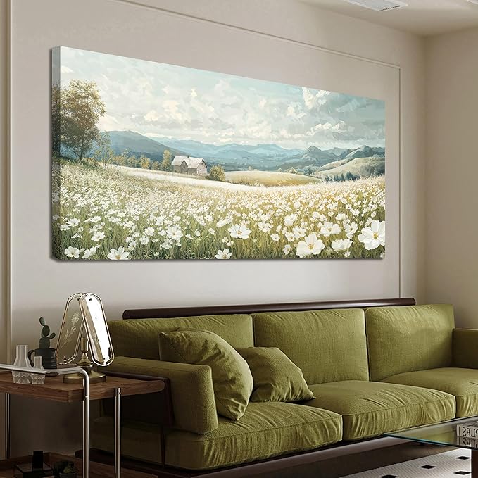 Large Canvas Wall Art Decor Wall Art Pictures for Living Room Canvas Art Wall Decor Nature Oversized Wall Art Prints Vintage Landscape Wall Art Decor Artwork for Walls Home Office Decor 29" X 58"