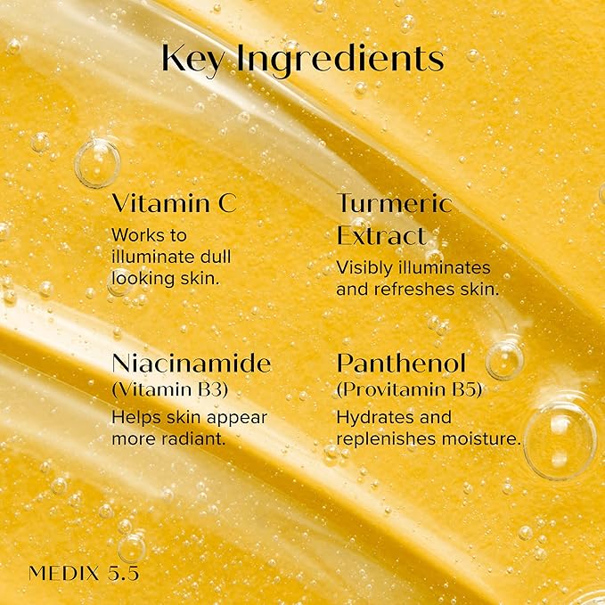 MEDIX Nourish & Glow 3PC Skin Care Set | Citrus Vitamin C Body Wash Cleanser + Brightening Vitamin C Cream + Coconut Body Lotion Moisturizer Gift Box | Anti Aging Skin Care Products | Gifts For Women